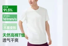 蕉下男款棉感短袖T恤,凑单低至39元/件-羊毛妈妈